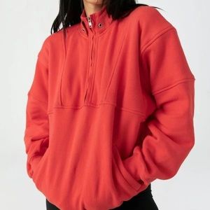 Joah Brown Retro Half Zip Hot Sauce